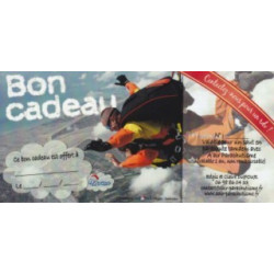 Bon cadeau amélioré, pelliculé à offrir lors d'un achat d'un saut tandem.